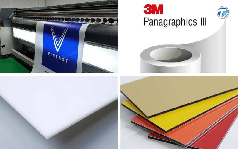 Hình ảnh các chất liệu làm mẫu biển quảng cáo đẹp