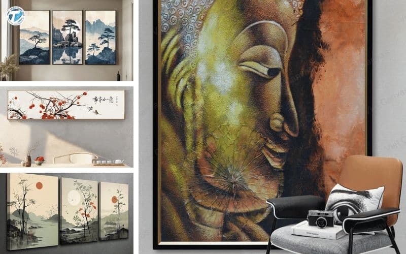 Hình ảnh các chủ đề tranh được yêu thích nhất tại xưởng in tranh canvas hiện nay