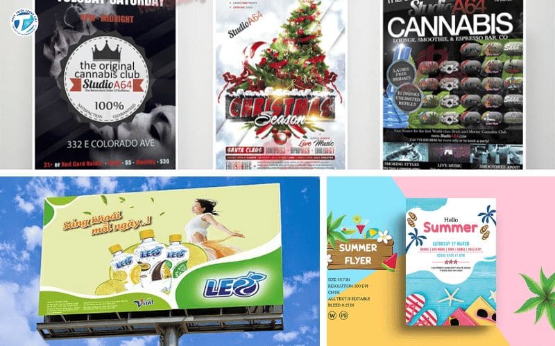 Hình ảnh các loại hình in poster phổ biến