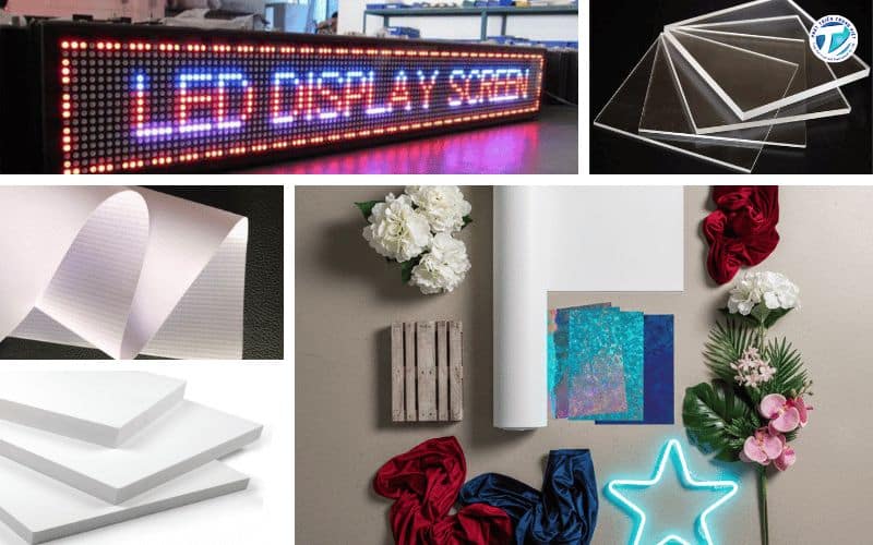 Hình ảnh các loại vật liệu phổ biến trong trang trí sân khấu