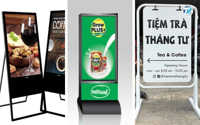 Hình ảnh các mẫu biển quảng cáo đứng đẹp