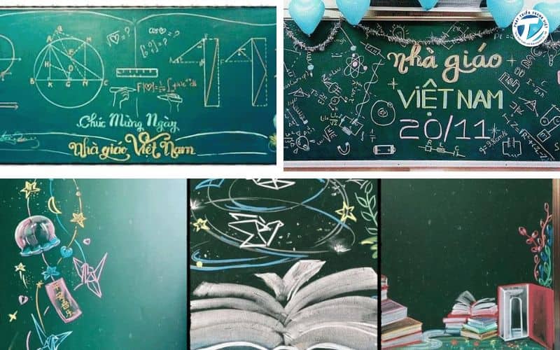 Hình ảnh các mẫu trang trí bảng theo đặc thù môn học 