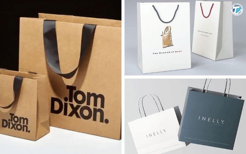 Hình ảnh chất liệu khi in túi giấy