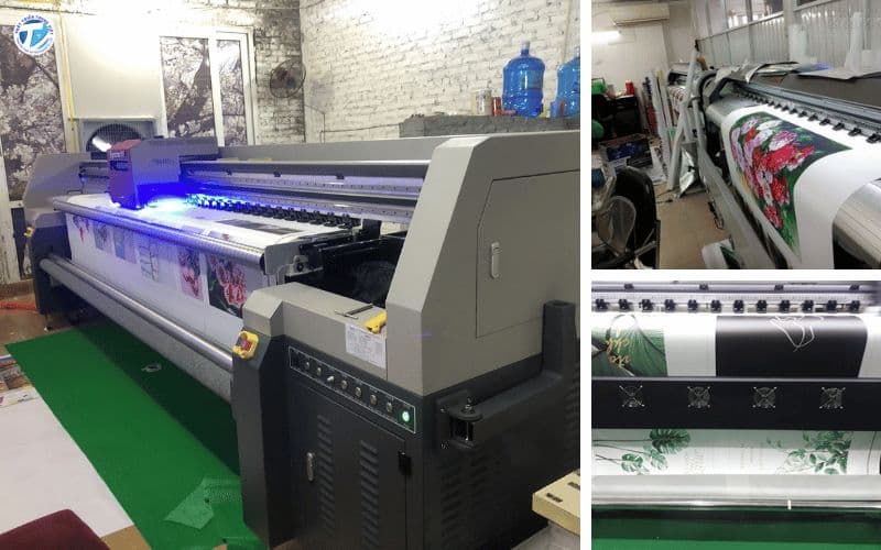 Hình ảnh hệ thống máy in hiện đại tại xưởng in tranh canvas Hà Nội
