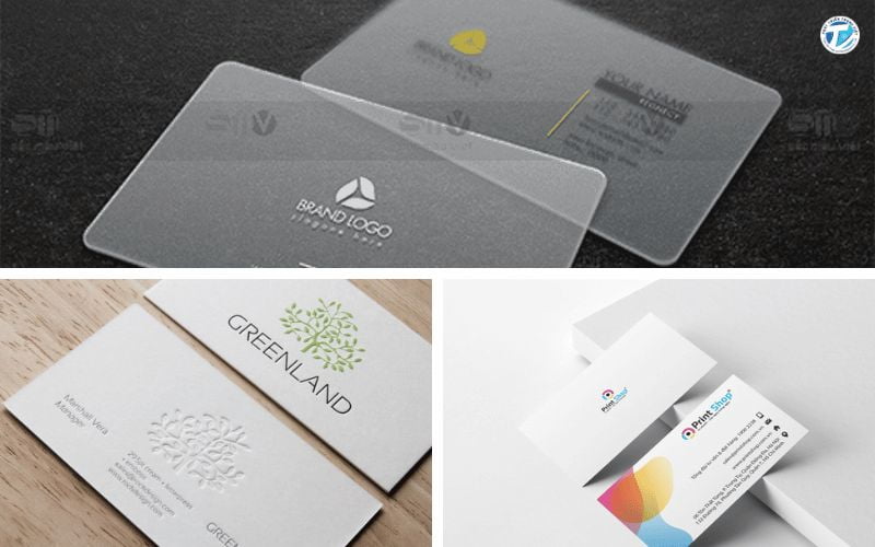 Hình ảnh lựa chọn chất liệu giấy khi in danh thiếp