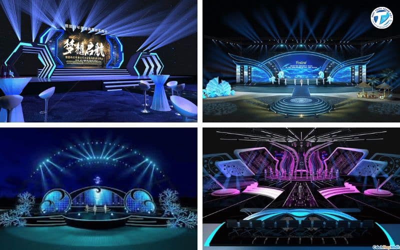 Hình ảnh mẫu trang trí sân khấu trong tổ chức sự kiện trendy năm nay