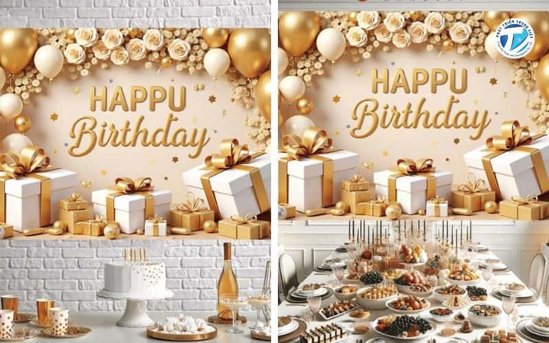 Hình ảnh phông nền sinh nhật người lớn vàng đồng sang trọng