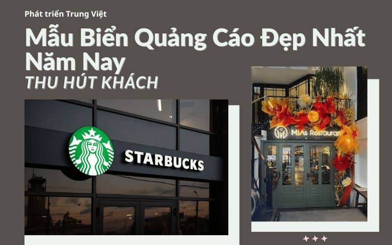 Mẫu Biển Quảng Cáo Đẹp Nhất Năm Nay, Thu Hút Khách