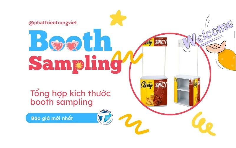 Booth sampling là gì? Tổng hợp kích thước booth sampling và báo giá mới ...