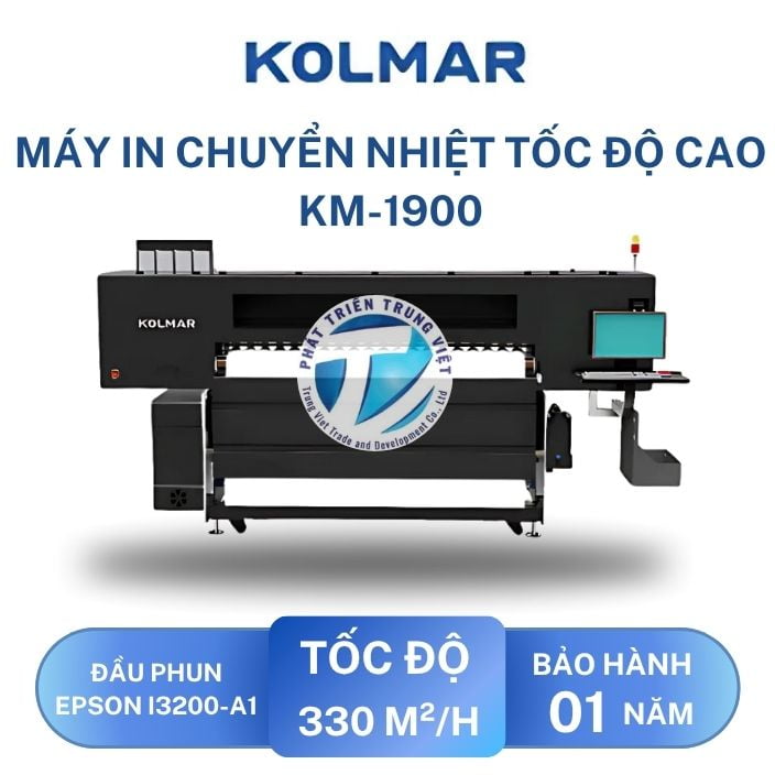 Máy In Chuyển Nhiệt Tốc Độ Cao&nbsp;KM-1900